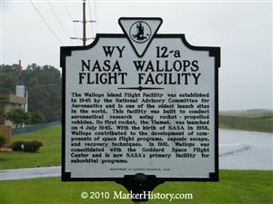 NASA Wallops Flight Facility Historical Marker 